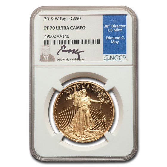 2019-W 1 oz Proof American Gold Eagle PF-70 UCAM NGC (Moy) 2019-W 1 oz Proof American Gold Eagle PF-70 UCAM NGC (Moy)