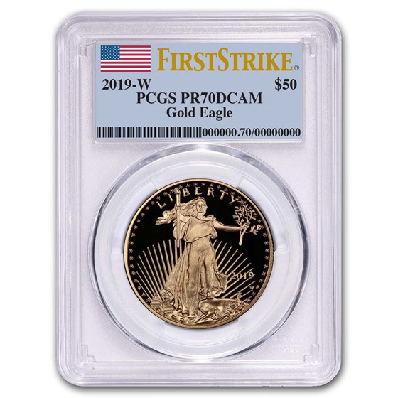 2019-W 1 oz Proof American Gold Eagle PR-70 PCGS (FS) 2019-W 1 oz Proof American Gold Eagle PR-70 PCGS (FS)