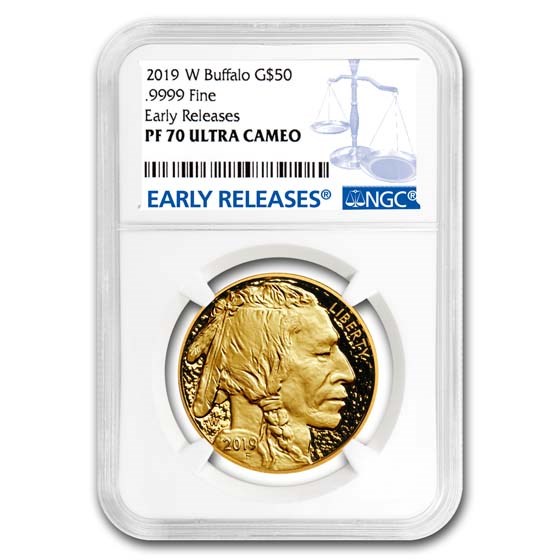 2019-W 1 oz Proof Gold Buffalo PF-70 NGC (Early Releases) 2019-W 1 oz Proof Gold Buffalo PF-70 NGC (Early Releases)