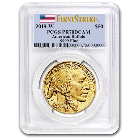 2019-W 1 oz Proof Gold Buffalo PR-70 PCGS (FS, Flag Label) 2019-W 1 oz Proof Gold Buffalo PR-70 PCGS (FS, Flag Label)