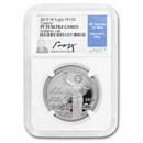 2019-W 1 oz Proof Platinum Eagle PF-70 NGC (Edmund C. Moy Signed)