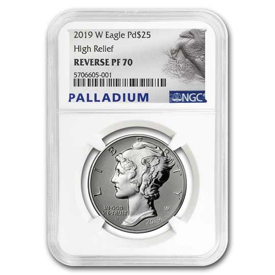 2019-W 1 oz Reverse Proof Palladium Eagle PF-70 NGC 2019-W 1 oz Reverse Proof Palladium Eagle PF-70 NGC