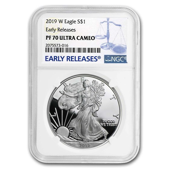 2019-W American Silver Eagle PF-70 NGC (Early Releases) 2019-W American Silver Eagle PF-70 NGC (Early Releases)