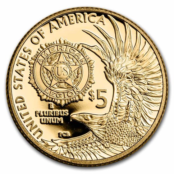 2019-W Gold $5 American Legion Proof (Capsule Only) 2019-W Gold $5 American Legion Proof (Capsule Only)