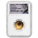 2019-W Gold $5 Apollo 11 50th Anniversary PF-70 NGC (ER)