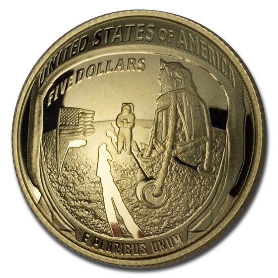 2019-W Gold $5 Apollo 11 50th Anniversary Proof (Capsule Only) 2019-W Gold $5 Apollo 11 50th Anniversary Proof (Capsule Only)