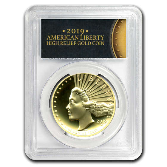 2019-W High Relief American Liberty Gold SP-70 DMPL PCGS (FS) 2019-W High Relief American Liberty Gold SP-70 DMPL PCGS (FS)