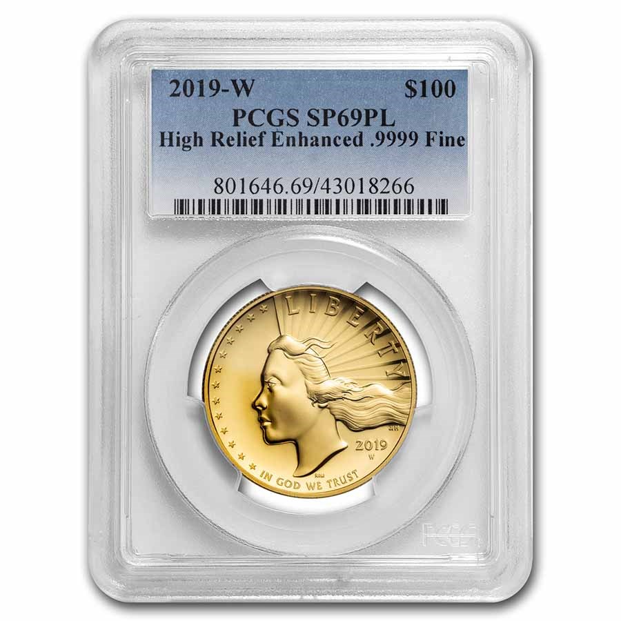 2019-W HR American Liberty Gold SP-69 PL PCGS