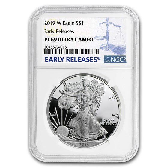 2019-W Silver American Eagle PF-69 NGC (Early Releases) 2019-W Silver American Eagle PF-69 NGC (Early Releases)