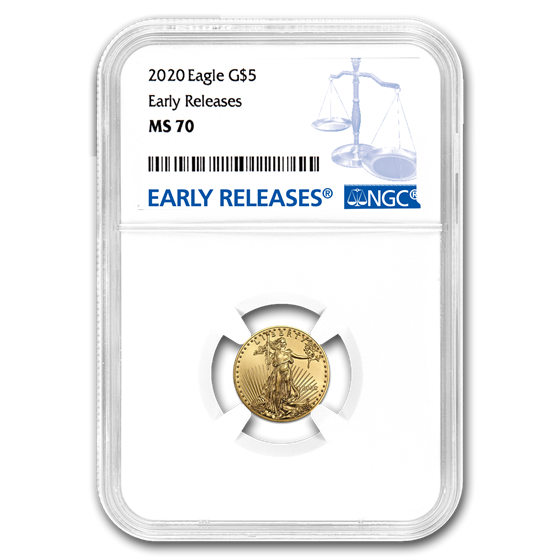 2020 1/10 oz American Gold Eagle MS-70 NGC (Early Releases) 2020 1/10 oz American Gold Eagle MS-70 NGC (Early Releases)