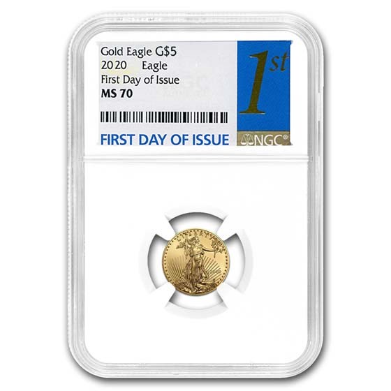 2020 1/10 oz American Gold Eagle MS-70 NGC (FDI) 2020 1/10 oz American Gold Eagle MS-70 NGC (FDI)