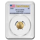 2020 1/10 oz American Gold Eagle MS-70 PCGS (FirstStrike®)