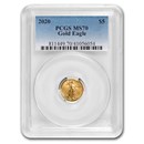 2020 1/10 oz American Gold Eagle MS-70 PCGS
