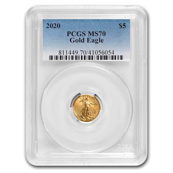 2020 1/10 oz American Gold Eagle MS-70 PCGS 2020 1/10 oz American Gold Eagle MS-70 PCGS
