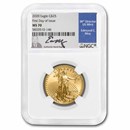 2020 1/2 oz American Gold Eagle MS-70 NGC (FDI, Moy Signed)