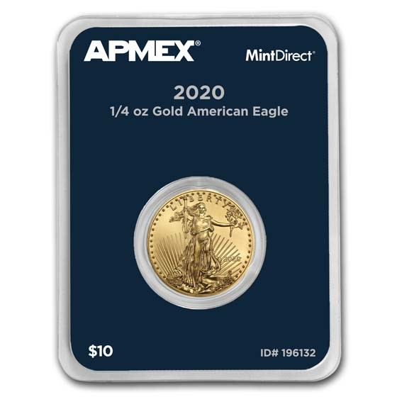 2020 1/4 oz American Gold Eagle (MintDirect® Single) 2020 1/4 oz American Gold Eagle (MintDirect® Single)