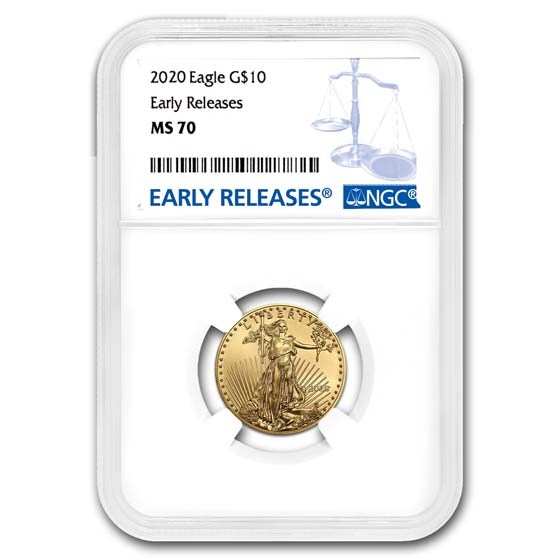 2020 1/4 oz American Gold Eagle MS-70 NGC (Early Releases) 2020 1/4 oz American Gold Eagle MS-70 NGC (Early Releases)