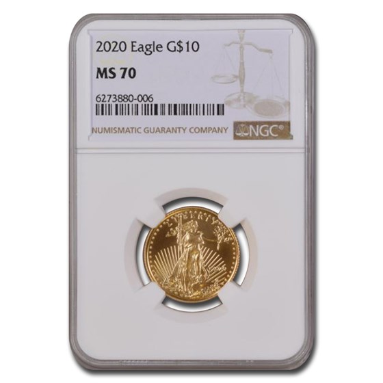 2020 1/4 oz American Gold Eagle MS-70 NGC 2020 1/4 oz American Gold Eagle MS-70 NGC