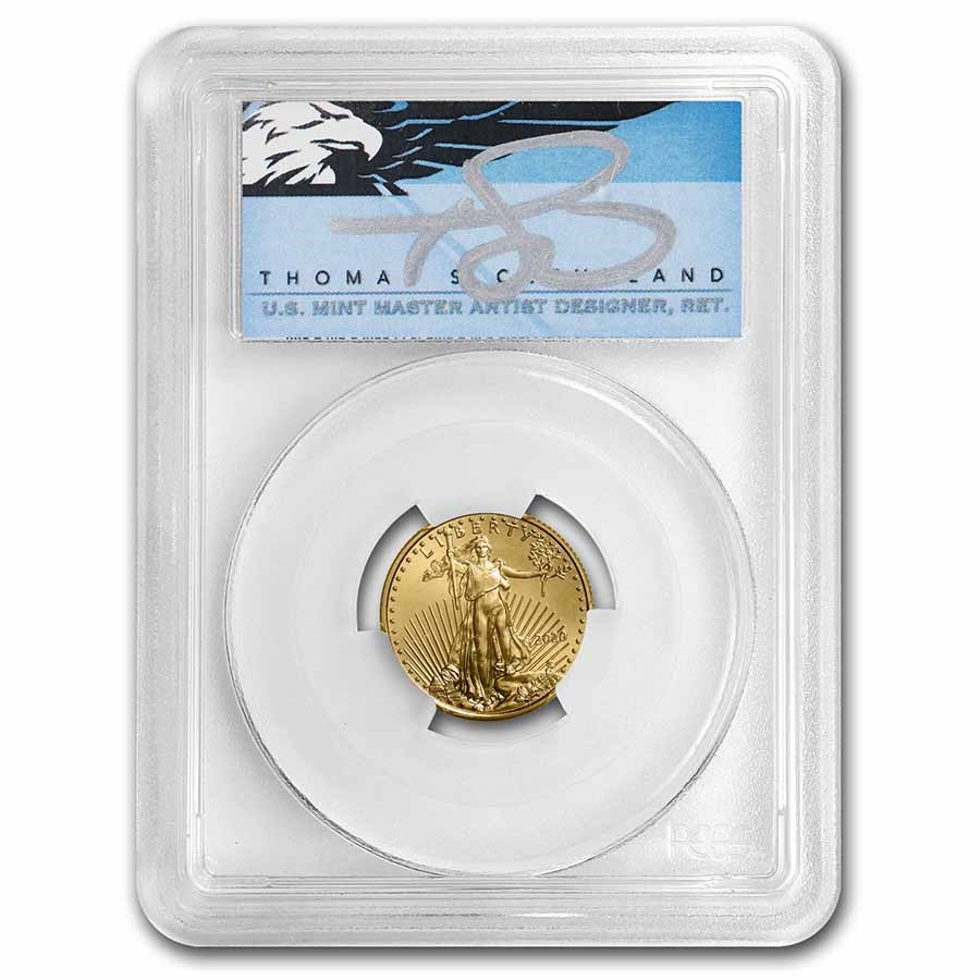 2020 1/4 oz American Gold Eagle MS-70 PCGS (FDI, Cleveland)