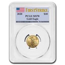 2020 1/4 oz American Gold Eagle MS-70 PCGS (FirstStrike®)