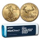 2020 1/4 oz Gold American Eagle (40-Coin MintDirect® Tube) 2020 1/4 oz Gold American Eagle (40-Coin MintDirect® Tube)