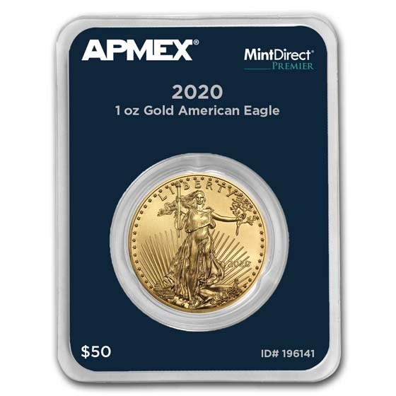 2020 1 oz American Gold Eagle (MintDirect® Premier Single) 2020 1 oz American Gold Eagle (MintDirect® Premier Single)