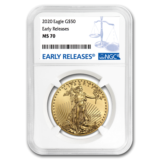 2020 1 oz American Gold Eagle MS-70 NGC (Early Releases) 2020 1 oz American Gold Eagle MS-70 NGC (Early Releases)