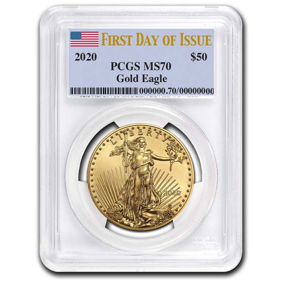 Buy 2020 1 oz American Gold Eagle MS-70 PCGS (First Day of Issue 