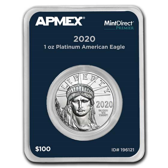 2020 1 oz American Platinum Eagle (MintDirect® Premier Single) 2020 1 oz American Platinum Eagle (MintDirect® Premier Single)