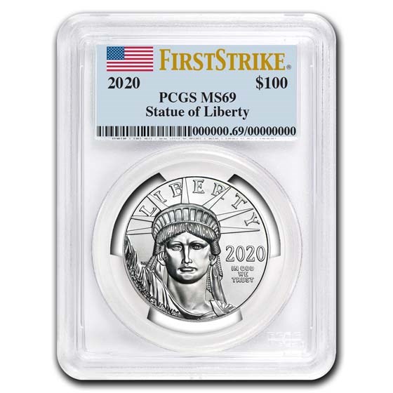 2020 1 oz American Platinum Eagle MS-69 PCGS (FirstStrike®)
