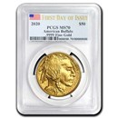 2020 1 oz Gold Buffalo MS-70 PCGS (First Day of Issue)