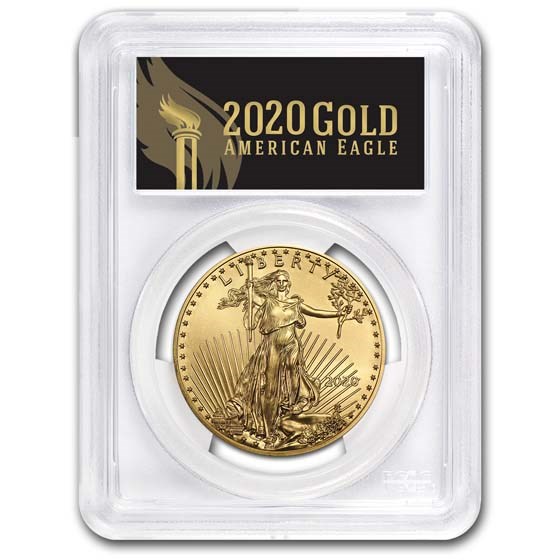 2020 1 oz Gold Eagle MS-70 PCGS (FirstStrike®, Black Label) 2020 1 oz Gold Eagle MS-70 PCGS (FirstStrike®, Black Label)