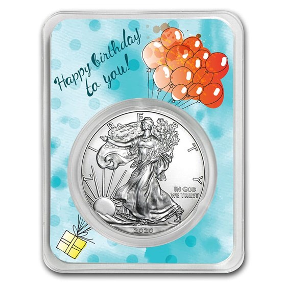 2020 1 oz Silver American Eagle - Birthday Balloons 2020 1 oz Silver American Eagle - Birthday Balloons