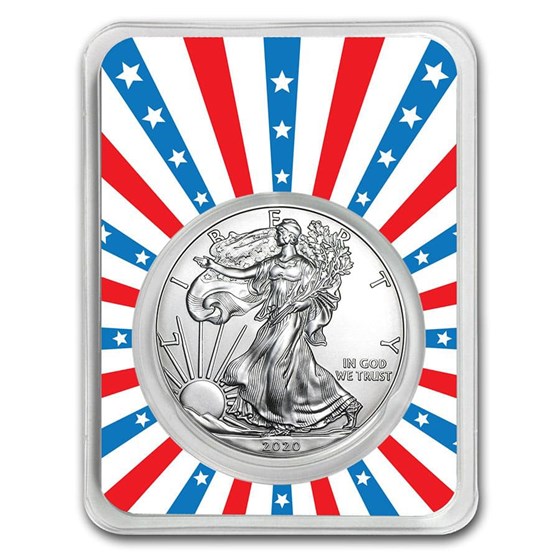 2020 1 oz Silver American Eagle - Stars & Stripes Burst 2020 1 oz Silver American Eagle - Stars & Stripes Burst