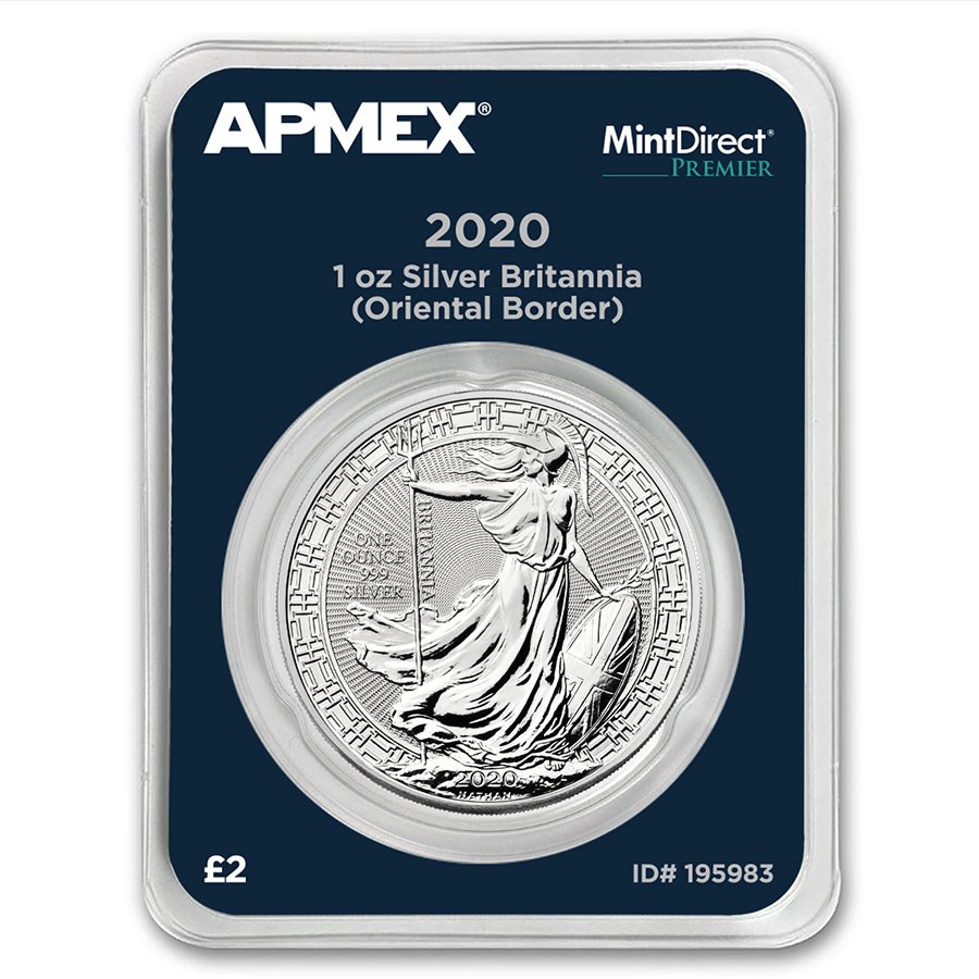 2020 1 oz Silver Britannia Oriental Border (MintDirect® Premier)