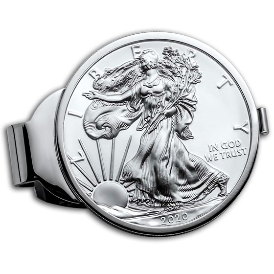 2020 1 oz Silver Eagle Money Clip 2020 1 oz Silver Eagle Money Clip