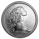 2020 1 oz Silver Shield Round - Justice