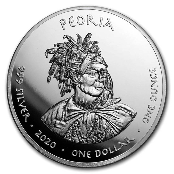 2020 1 oz Silver State Dollars Illinois Tiger Salamander 2020 1 oz Silver State Dollars Illinois Tiger Salamander