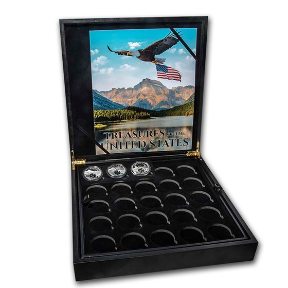 2020 1 oz Silver Treasures of the U.S. 3-Coins & 50-Coin Box Set 2020 1 oz Silver Treasures of the U.S. 3-Coins & 50-Coin Box Set