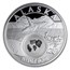 2020 1 oz Silver Treasures of the U.S. Alaska Whale Bone(Box/COA)