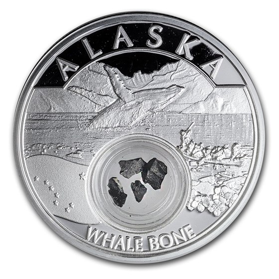 2020 1 oz Silver Treasures of the U.S. Alaska Whale Bone(Box/COA) 2020 1 oz Silver Treasures of the U.S. Alaska Whale Bone(Box/COA)