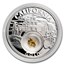 2020 1 oz Silver Treasures of the U.S. California Gold