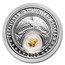 2020 1 oz Silver Treasures of the U.S. California Gold