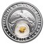 2020 1 oz Silver Treasures of the U.S. California Gold