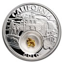 2020 1 oz Silver Treasures of the U.S. California Gold