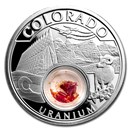 2020 1 oz Silver Treasures of the U.S. Colorado Uranium