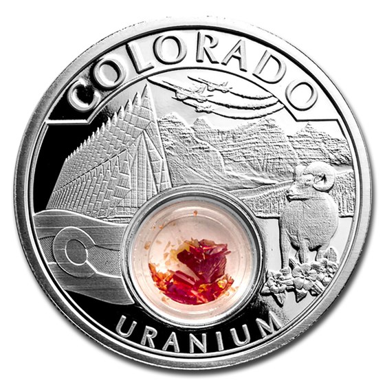2020 1 oz Silver Treasures of the U.S. Colorado Uranium 2020 1 oz Silver Treasures of the U.S. Colorado Uranium