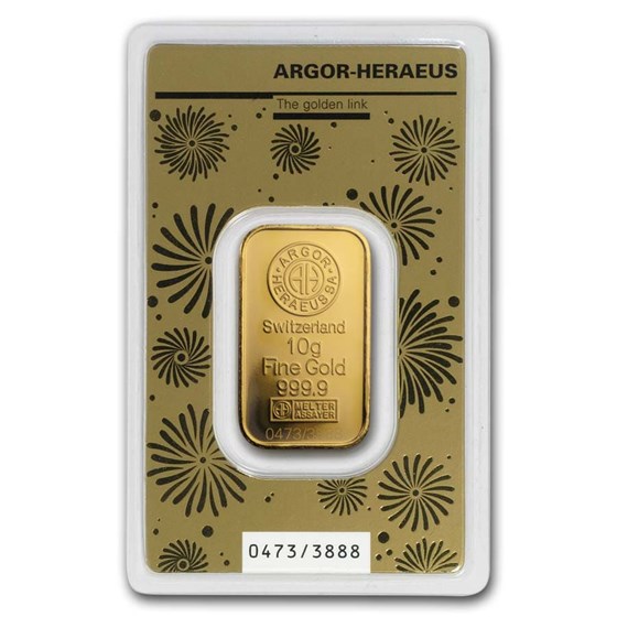 2020 10 gram Gold Bar - Argor-Heraeus Year of the Rat (In Assay)