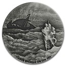 2020 2 oz Silver Coin - Biblical Series (Jesus Walks on the Sea)