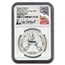 2020 2 oz Silver UHR Flames of Freedom Rev. PF 70- NGC FDI